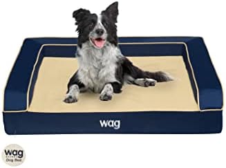 Легло за домашни кучета Wag Premium | Многопластова конструкция с Охлаждащ Енергиен гел и медни инфузией | Калъф, който може