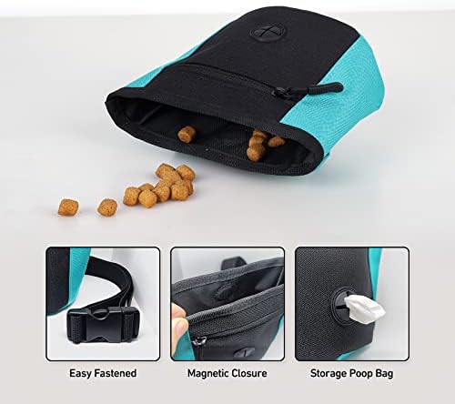 Чанта за дресура на кучета TAIZEAL, Чанта за закуски за лакомство за кученца-Собачников, Чанта с дозатор за храна, колан, магнитна закопчалка,