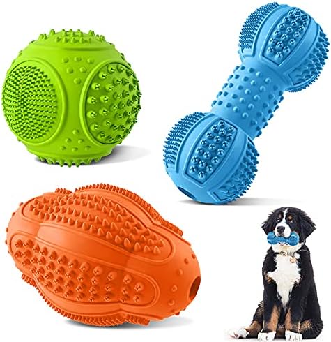 Детски Играчки за дъвчене за кучета LUKITO, 3 опаковки, Играчки за Агресивни кучета едри породи, богат на функции за Почистване