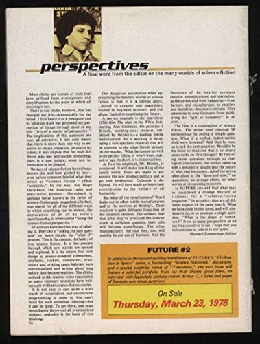Future 1 Април 1978 Списание Science Adventure Magazine без капаци