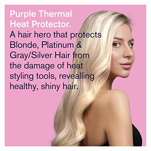 Комплект от шампоан, балсам и лилаво термозащитного спрей Bold Uniq Purple. Премахване на медно-жълти цветове. Защита от топлина на екрана.