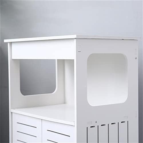 Шкаф за съхранение в банята от орехово дърво, PVC с двойна врата и двойно управление на 80 Висока водоустойчивост, лесно се