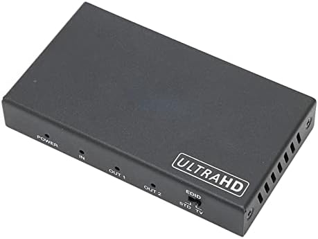 Преминете на мултимедиен интерфейс HD, превключвател 1 в 2 изхода 18 Gbit/с 4 х 2 При 60 Hz 100-240 В защита срещу електростатично