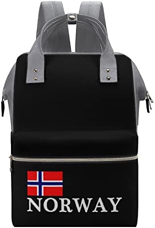Националната гордост на Норвегия Чанта за Памперси Раница Водоустойчива Чанта За Майките Раница с Голям Капацитет