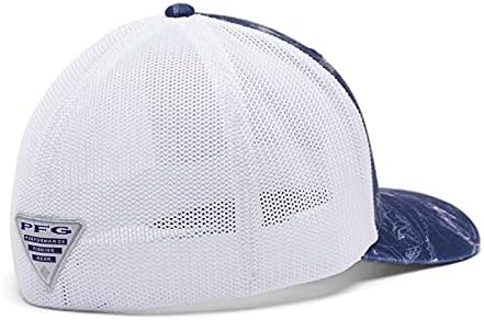 Бейзболна шапка на Columbia Унисекс с Камуфлажна мрежа, Тъмно синьо Контурный Рибено Принт, Голям размер/X-Large