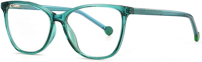 Квадратни Очила за четене RESVIO за Жени, Мъжки Пластмасови Прозрачни Ридеры Прозрачен Зелен