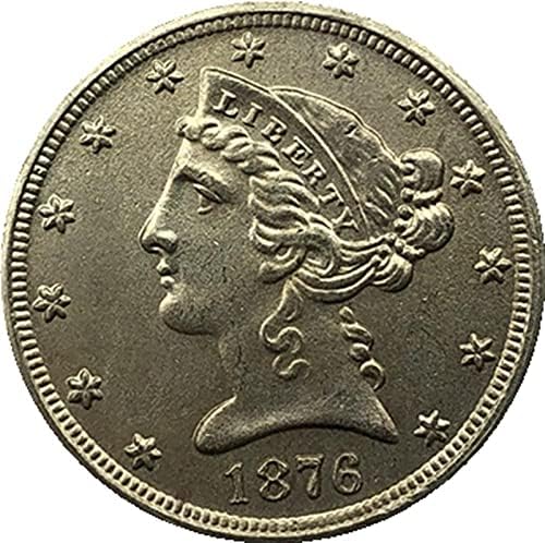 1876 Американски Монети Liberty Eagle Позлатен Криптовалюта Любима Монета Реплика Възпоменателна Монета Са Подбрани Щастливата Монета