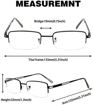 Очила за четене GUD 4 Двойки В Полукадровой Метална Рамка За Четене на Женски Мъжки слънчеви Очила