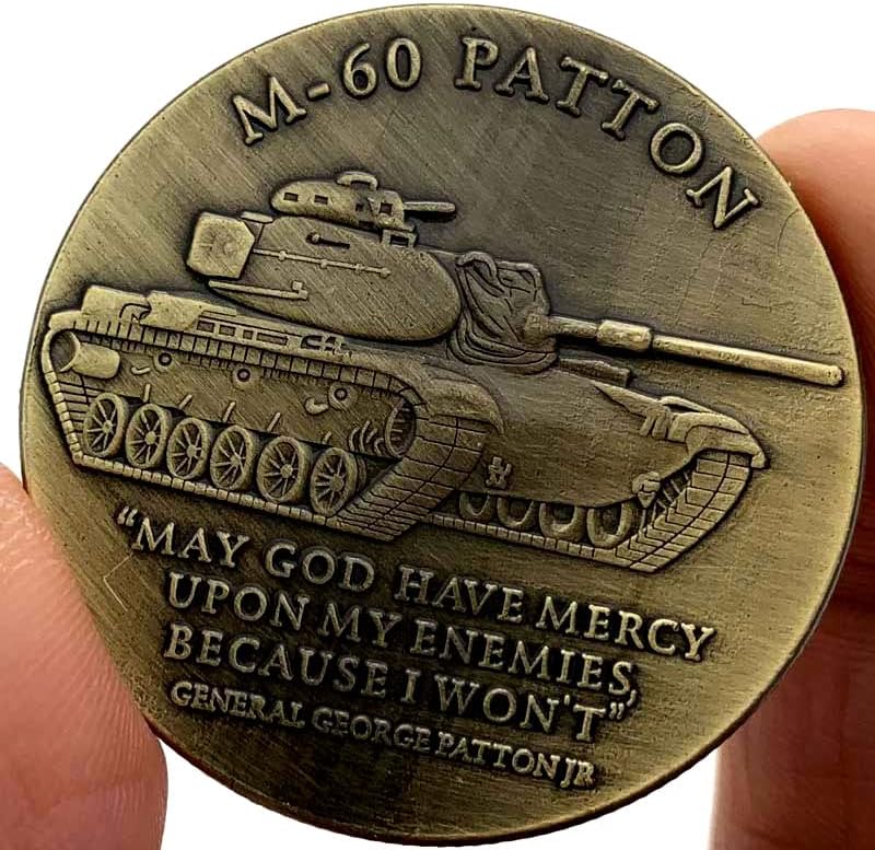 Колекция Възпоменателни монети с Танк м-60 Патън Армията на САЩ, Националната Емблема на централна гара, Старинна Златна Монета