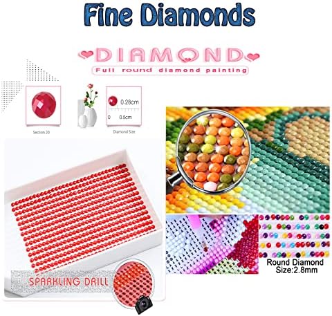Diamond Художествен Цвете (7) Комплекти за Диамант рисуване за деца/за Възрастни, САМО 5D Пълна Тренировка, Скъпоценни Камъни, боядисване