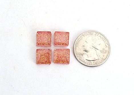 Блестяща Мозайка плочки Milltown Търговците 4/10 инча (10 мм) £ 1 (16 унция. Пакетче) (1 паунд, Розова дъвка)