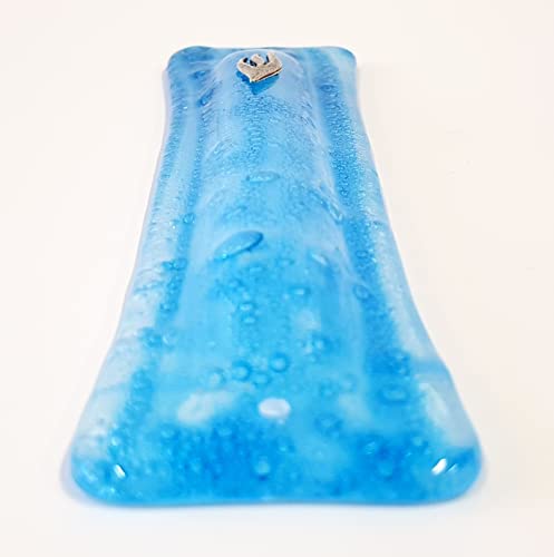 Един красив Калъф За Мезузы Blue Bubbles Glass, Креативна Иудаика, Подарък за еврейския Нов Дом