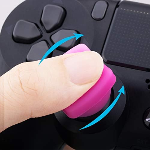 YoRHa С висока засаждане за палеца, дръжки за джойстик, Покриване на Джойстик (Розов), 2 устройства за Playstation 4 (PS4)/контролер