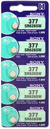 Батерия Sony 377 (SR626SW) азотен сребро 1,55 В (5 батерии в опаковка)