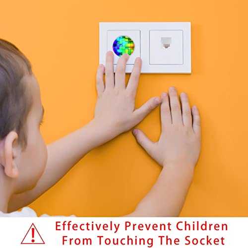 24 Опаковки на Защитени от деца Електрически Защитни Капачки За защита от деца Капачки За контакти Цветни Рисунки