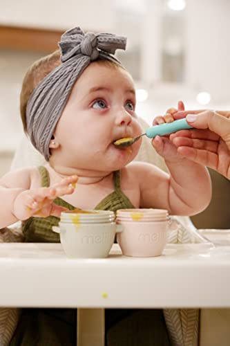Контейнери за съхранение на бебешка храна melii Snap & Go с капаци, Контейнери за закуски, Сейф за фризера - Комплект от