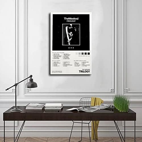 YEZLH Trilogy Корица на Музикален албум Платно Плакат Стенен Арт Декор Печат на Картини за Украса на Хола Спални Без Рамка: 12x18 инча