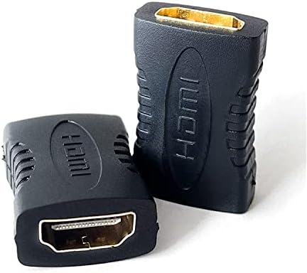 2 Пакета HDMI Адаптер Жена до Женския Конектора HDMI Конектор удължителен кабел Конвертор Поддръжка на 3D и 4K 1080P за TV, Roku Fire Stick