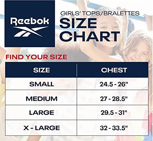 Майк за момичета Reebok - Мека Дишаща Базова риза с кръгло деколте (3 опаковки)