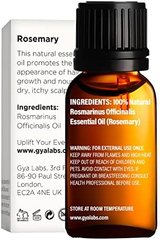 Набор от масла от здравец за кожата и Розмарин за растежа на косата - Чисти Етерични Масла за Терапевтични клас - 2x10 мл -