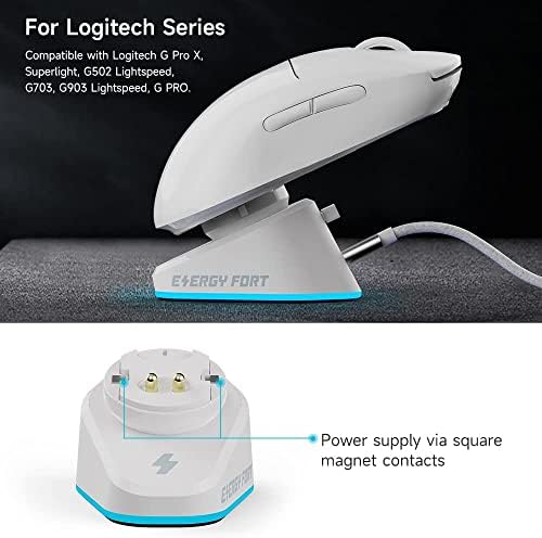 Док-станция за зареждане на мишката на Razer, която е съвместима с безжични игрови мишки Razer Mouse/Logitech Mouse G Pro X Superlight,