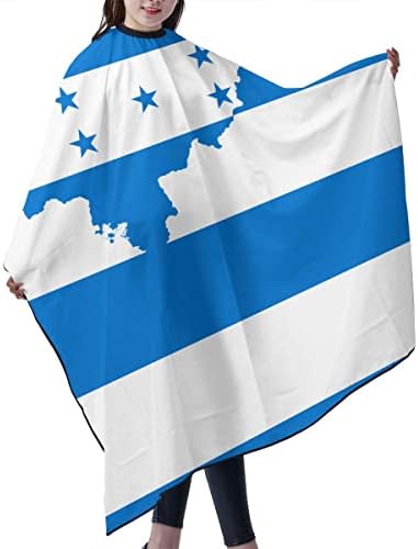 VERTEX & KAIBIN Карта Хондурас Флаг, Водоустойчив Полиестер Професионални Фризьорски салон Наметало За Салон за Красота, Наметало