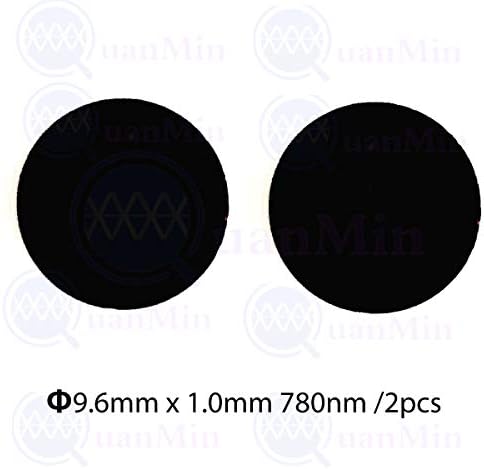 Quanmin 9,6 мм × 1,0 мм Тънък Оптичен Филтър 780 нм Инфрачервено Студено Огледало за използване със спортна камера САМ Промяна на Обектива