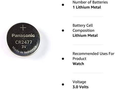 Литиева Батерия Panasonic CR2477 3v за монети Panasonic CR2477