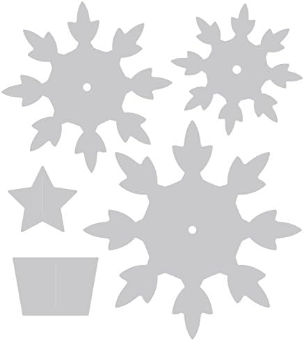 Коледно дърво Sizzix Bigz Die Snowflake - Многоцветен, с Един размер