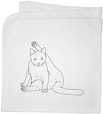 Памучни Бебешки одеяла /Шал Azeeda Котка Почиства задника (BY00028064)