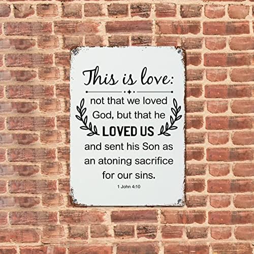 LUIJORGY Семеен Надпис В Селски Стил, Метална Табела, монтиран на стената Артистичен Декор, Това е Любов, А Не Това, което Ние сме Възлюбили