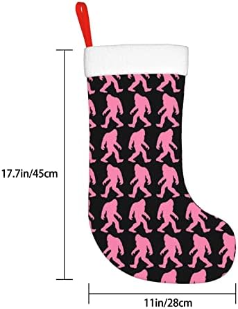 Коледни Чорапи Augenstern, Розови, Големи, Подарък Под Формата На Шимпанзетата, Двустранни Чорапи За Окачване На Камина.