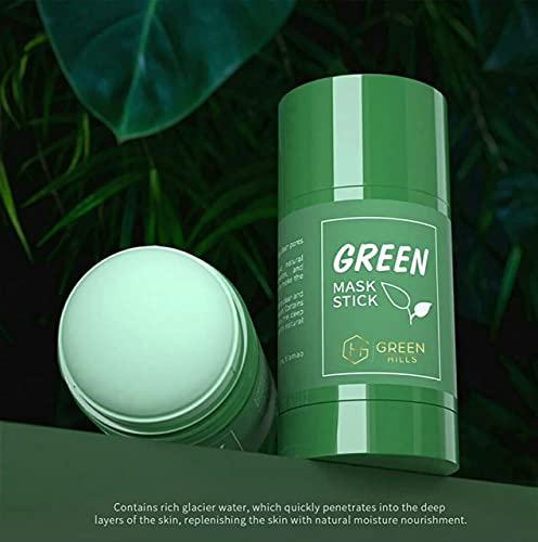 Маска за лице-Стик от зелен Чай със Средство за премахване на черни Точки, Глинена Маска За Лице, Екстракт от Зелен Чай, Масло за