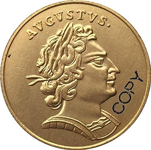 Монета на Повикване 24 K Позлатен Полша 1709 Копие Монети 24 5 мм Копие Колекция Бижута Подаръци Колекция от Монети