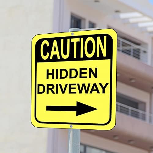 Внимателно, Скрита подъездная път - Външните признаци стрелка надясно - Улични знаци - Външен знак - Пътни знаци - Указатели на пътното платно