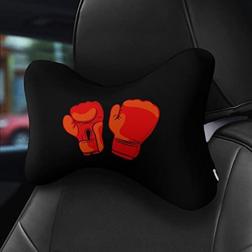 Червени Боксови Ръкавици Автомобилната въздушна Възглавница за врата 2 БР Удобна Автоматична Възглавница За главата с останалите Дишаща