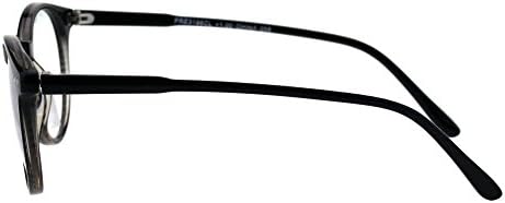 Очила за четене с Кръгла Заключващ Дупка в Тънка Пластмаса Рогова Рамка Tri-focus Progressive Reader