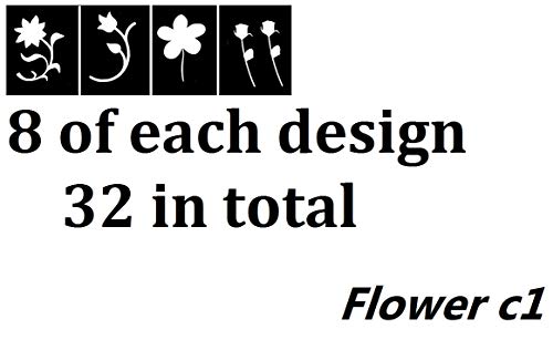 Събиране на цветя (Шаблони за татуировки цветя c1)