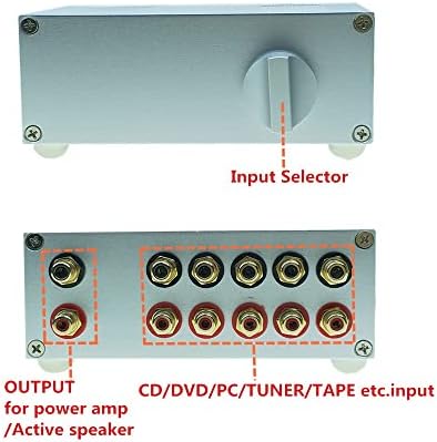LJMXG 5 Входа и 1 Изход / 1 вход 5 Изход HiFi Пасивен аудио вход Избора на Входния сигнал Скоростната смяна на аудиосигналов Разделител на
