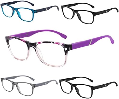 Очила за четене Tismac Light Blue за Жени И Мъже, на 5 групи Компютърни Очила, Очила за четене