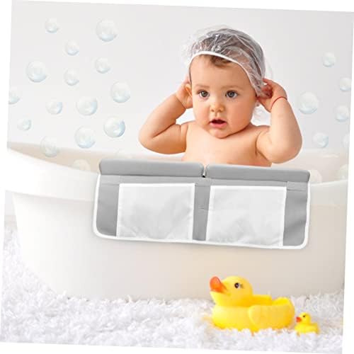 Zerodeko Детска вана за къпане с 2 комплекта Бързи Играчки, Които Джобове, Подложка за родители, Органайзер, Възглавница за