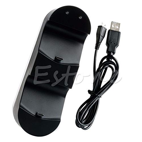 Поставка за док-станция с двойно USB зарядно устройство за контролер Playstation 4 PS4 - L060 New