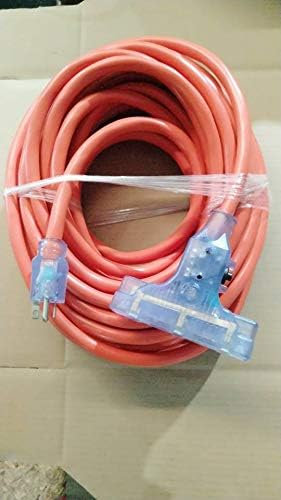 удължителен кабел с т-образно острие на 20 ампера, 10/3 тройна контакти NEMA, удължител на 5-20 усилвател, 125 Волта, 2500