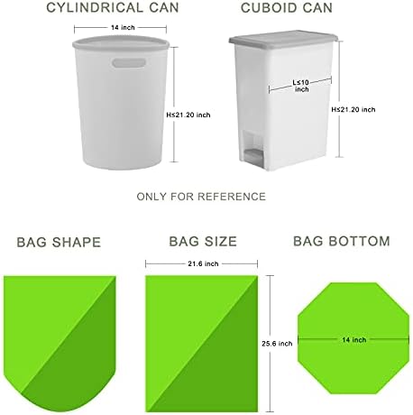 8-галлоновые торби за боклук, влизащи в състава на торби за боклук, Съвместими с прости мусорным кофа Human H, Подходящи за