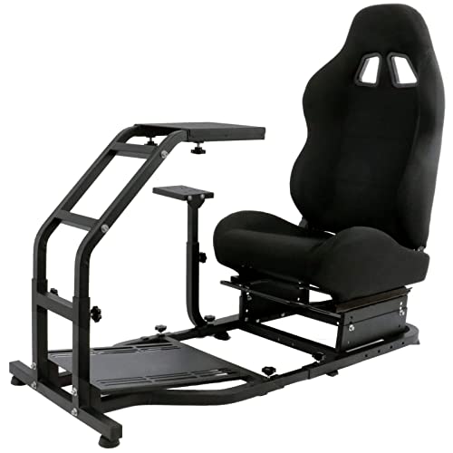 Кабина симулатор за шофиране Anman с игри седалка е подходяща за PC, PS4 XBOX One Поставка за волана видео игра за Logitech G25/27