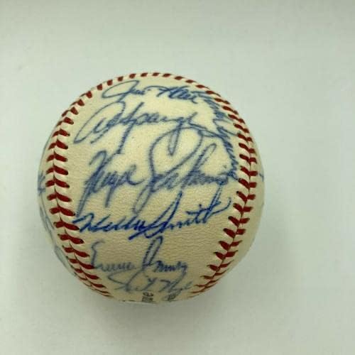1969 Отбор на Чикаго Къбс Подписа Реколта Бейзболни Топки на Националната лига Ърни Бэнкса JSA с Автограф