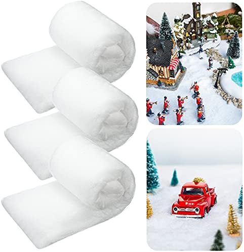 BBTO Коледа Снежна Покривка, Набор от Изкуствени Снежните Одеала за Коледни Селски Природа на Заден план (3 неща, 31 инча