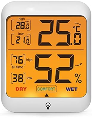 HGVVNM Цифров Термометър, Влагомер С Подсветка Стаен Термометър За стая следи Температурата И влажността на метеорологичната