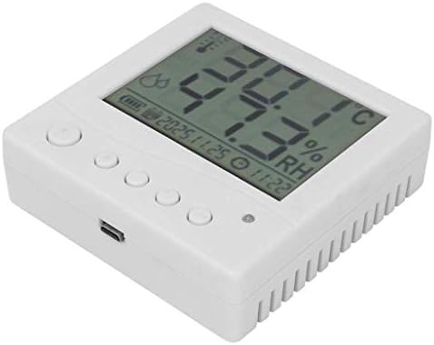 JAHH Стаен Термометър, Цифров Измерител на температурата и влажността в затворени помещения и на улицата със Сензор, Голям LCD