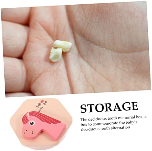Скоростна TOYANDONA Кутия За Съхранение на Млечни Зъби Детско Розово Дърво Широколистни Зъби Момче Момиче